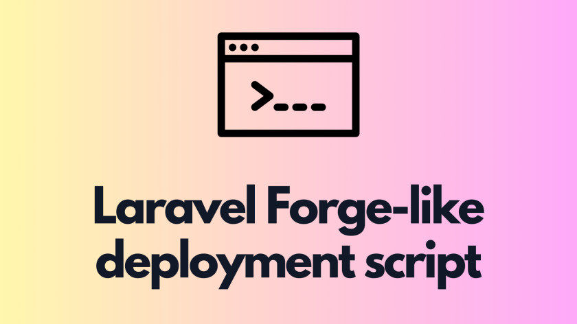 Laravel Forge-like deployment script